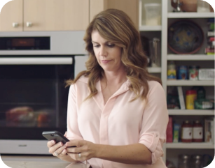 Woman looking at phone